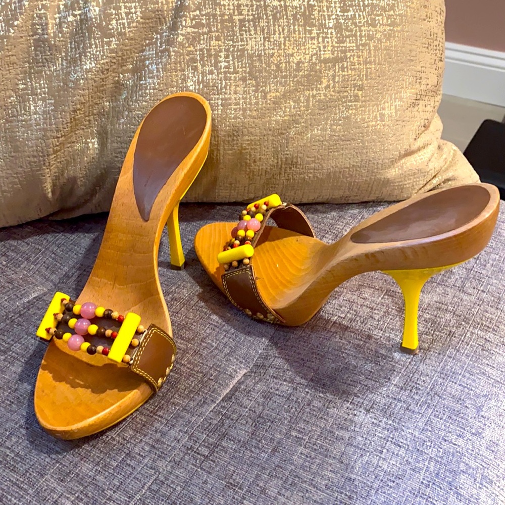 Giuseppe Zanotti  Wood Clog Heels size 38